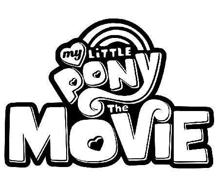 Kolorowanka napis My Little Pony
